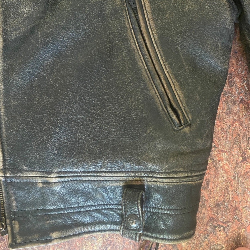 Distressed Motorcycle Jacket - Picture 7 of 16